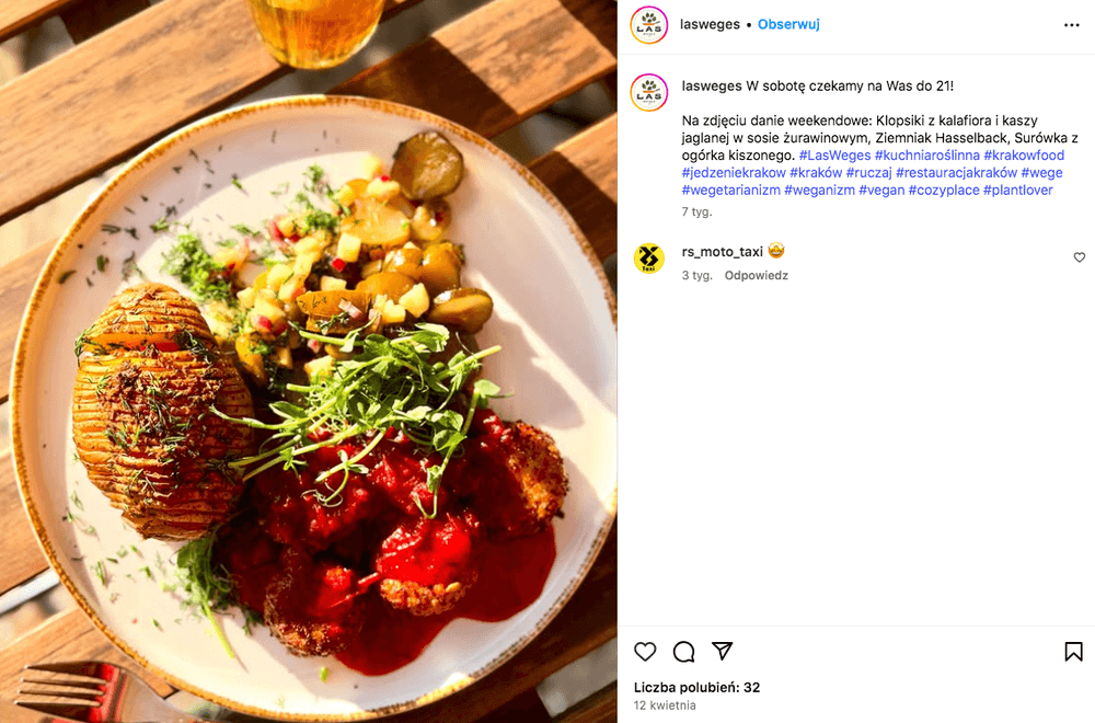 klopsiki z kalafiora z kaszą jaglaną w sosie żurawinowym w Las Weges