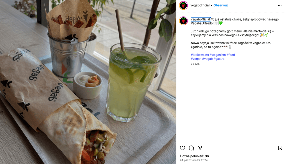 wegetariańskie restauracje kraków - wegański kebab 